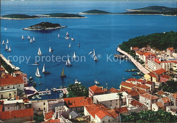 Hvar Panorama Hafen Insel