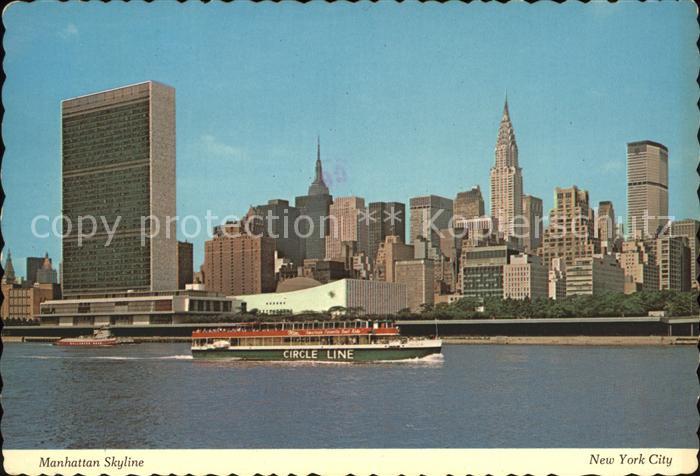New York City Manhatten Skyline seen from Brooklyn