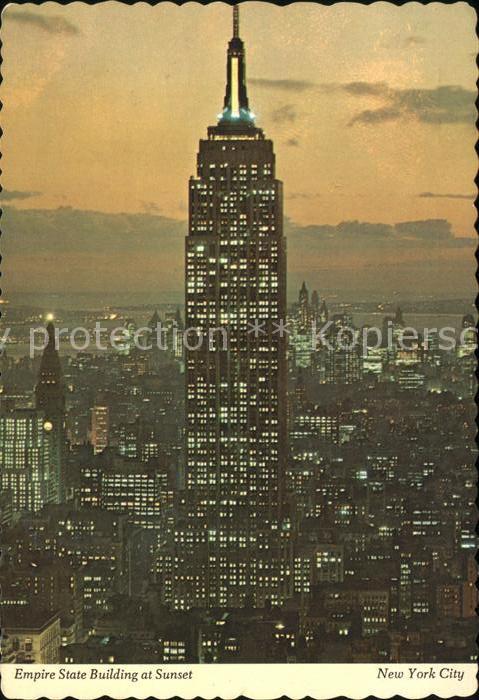 New York City Empire State Building at Sunset