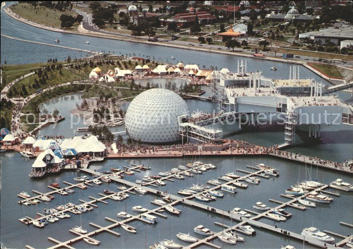 Toronto Canada Ontario Place Marina aerial view