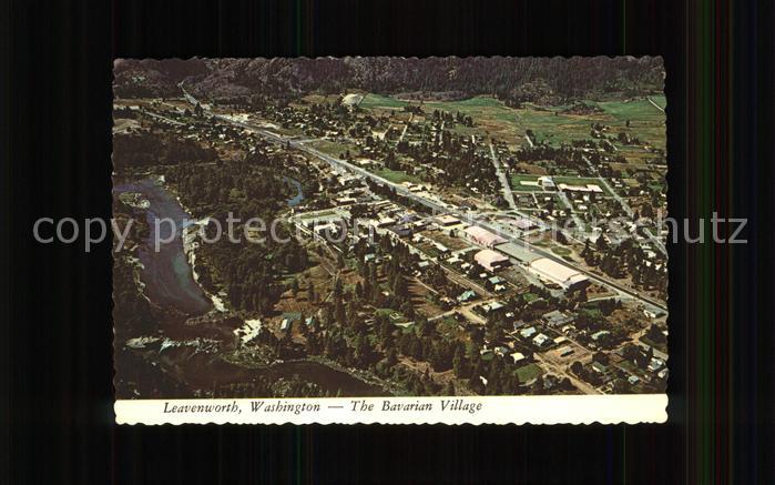 Leavenworth Washington Bavarian Village aerial view
