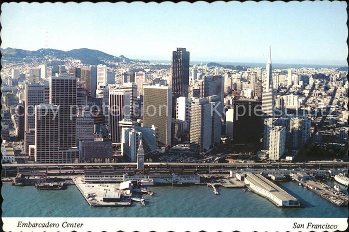 San Francisco California Embarcadero Center Skyline aerial view