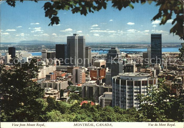 Montreal Quebec Vue du Mont Royal