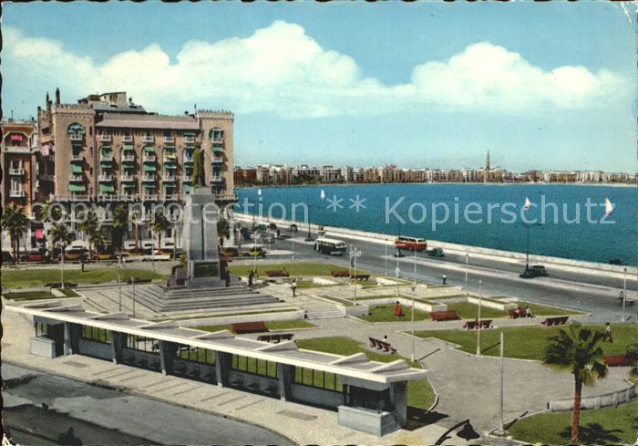 Alexandria Alexandrie Aegypten Saad Zaghlouol Statue and Corniche