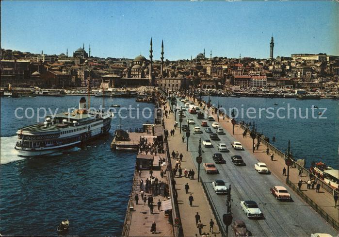 Istanbul Constantinopel Galata Bruecke Neue Moschee Dampfer