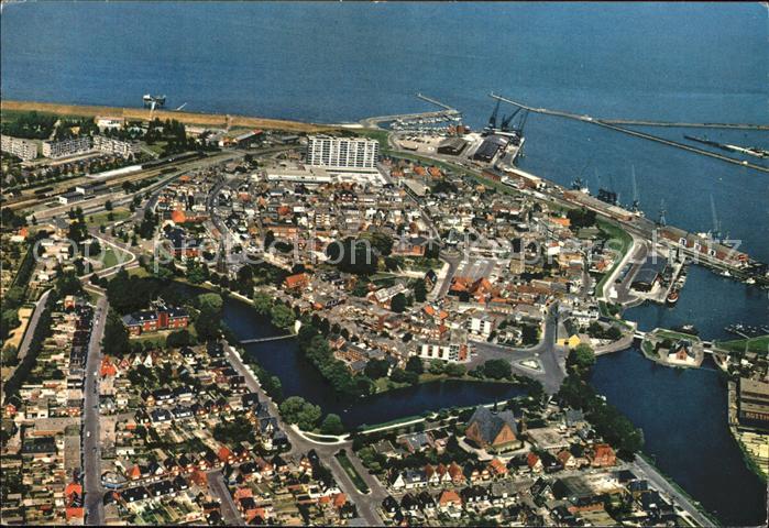 Delfzijl in vogelvlucht Hafen