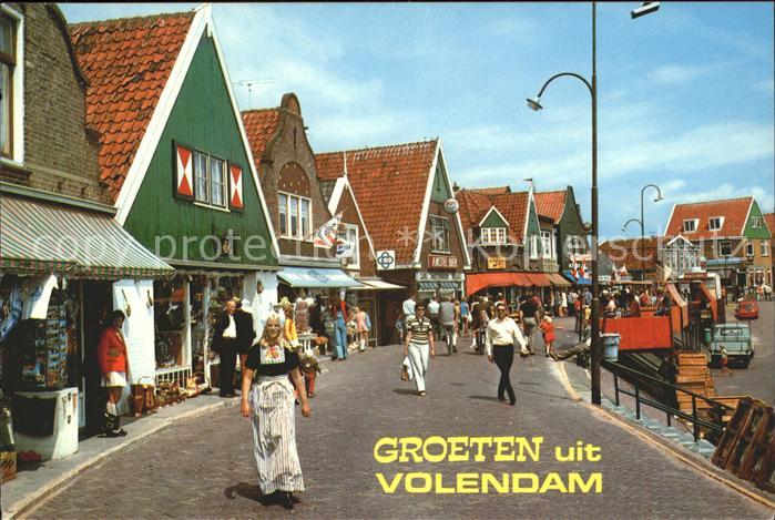 Volendam Ortspartie Einkaufspassage