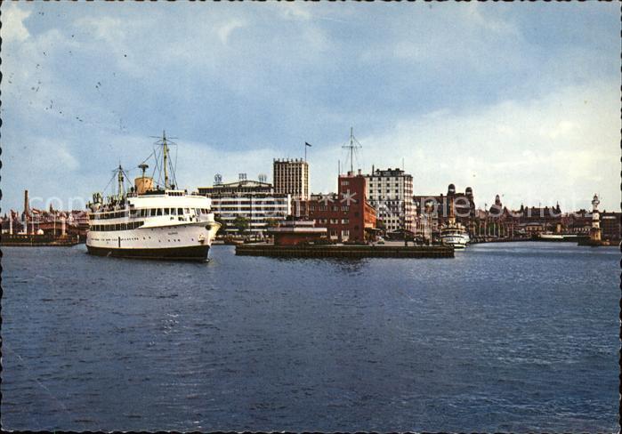 Malmoe Harbour with Train Ferry Malmoehus