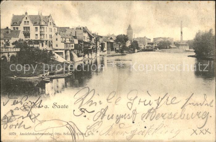 Calbe Saale Teilansicht Bahnpost