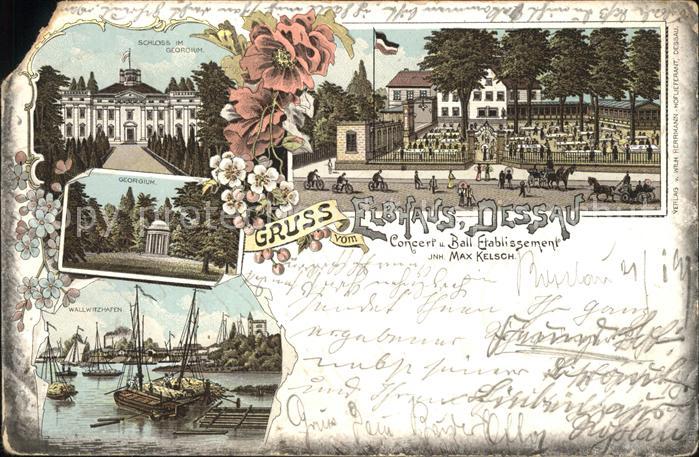 Dessau-Rosslau Elbhaus Schloss Georgium Wallwitzhafen