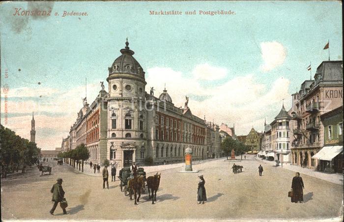 Konstanz Bodensee Marktstaette Postgebaeude