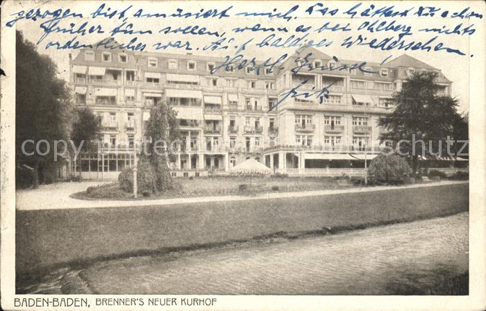 BADEN-BADEN BW Brenner neuer Kurhof