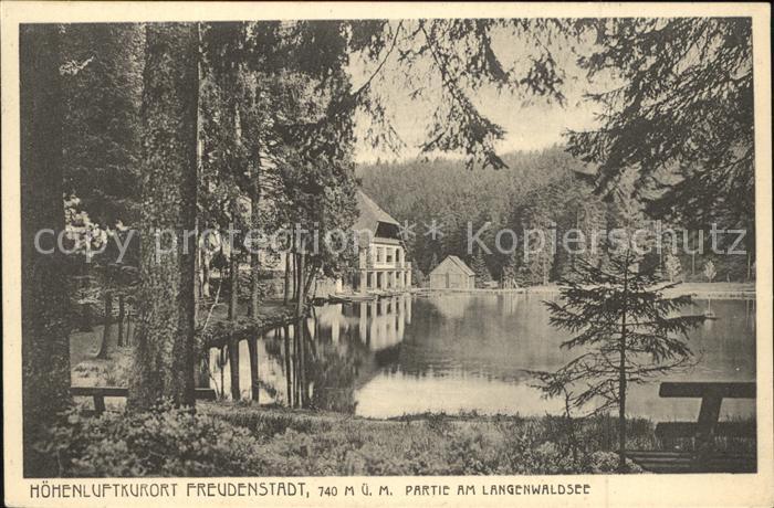 FREUDENSTADT BW Partie am Langenwaldsee