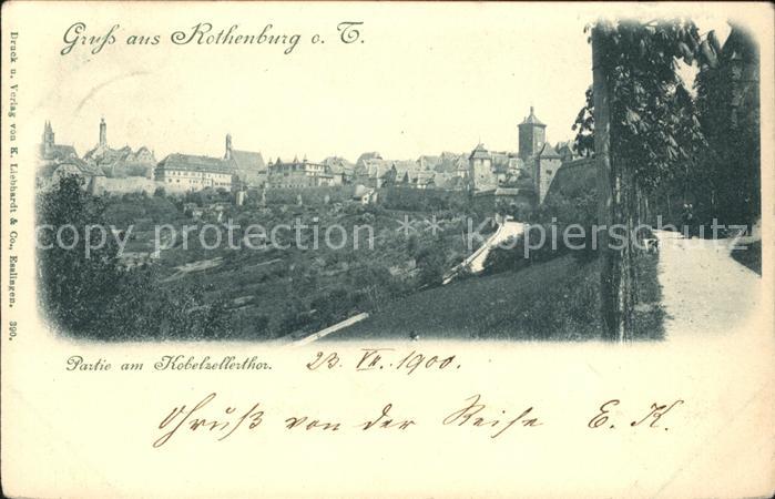 Rothenburg Tauber Partie am Kobelzellerthor