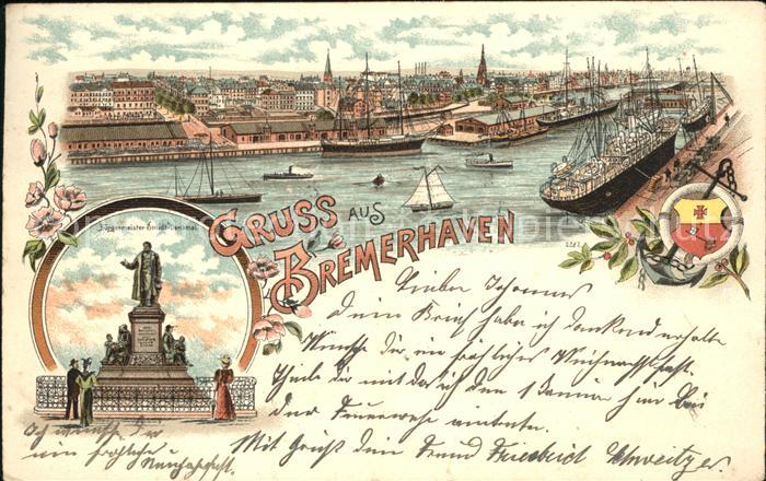 Bremerhaven Hafen Buergermeister Smidt-Denkmal