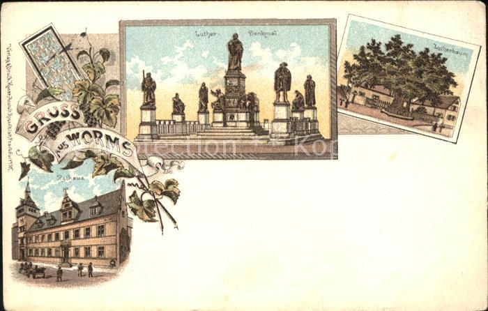 Worms Rhein Luther-Denkmal Lutherbaum Rathaus