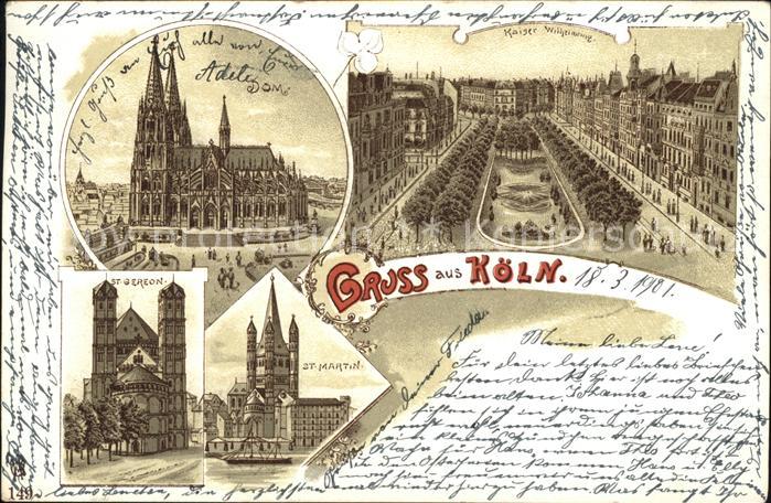 Koeln Rhein Kaiser Wilhelmring St. Gereon St. Martin