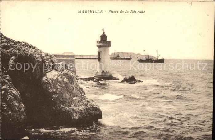Leuchtturm Lighthouse Marseille Phare de la Desirade