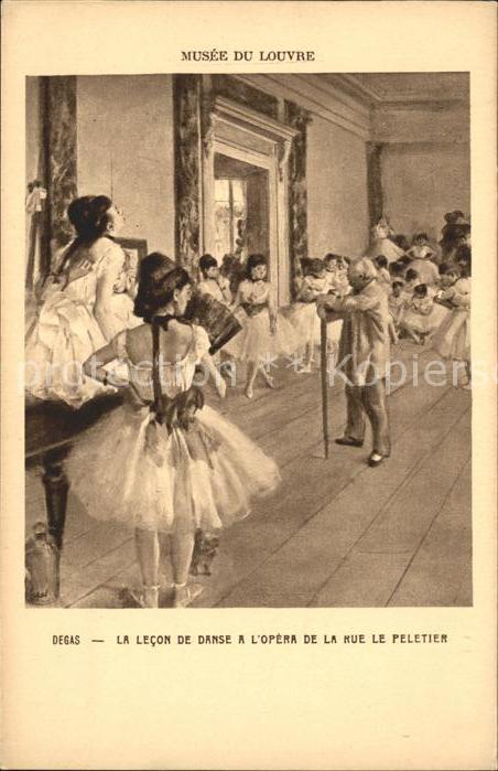Ballett Degas Lecon de danse Opera de la Rue le