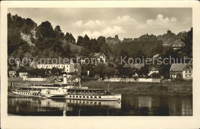 Dampfer Seitenrad Dresden Sächsische Schweiz Rathen