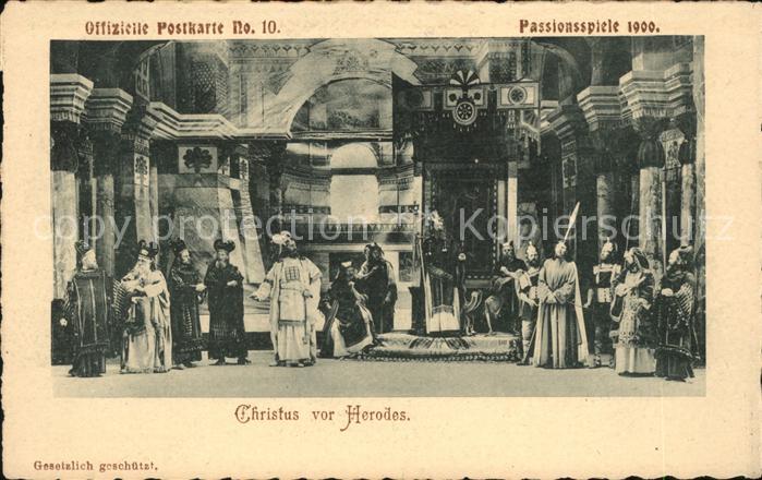 Passionsspiele Oberammergau Christus vor Herodes Nr. 10 Leo Schweye