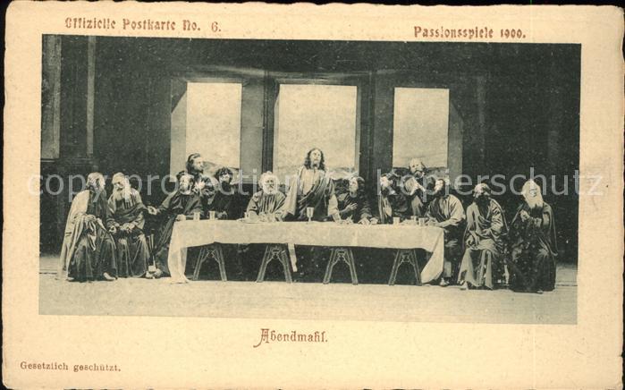 Passionsspiele Oberammergau Abendmahl Nr. 6 Leo Schweyer-Verlag
