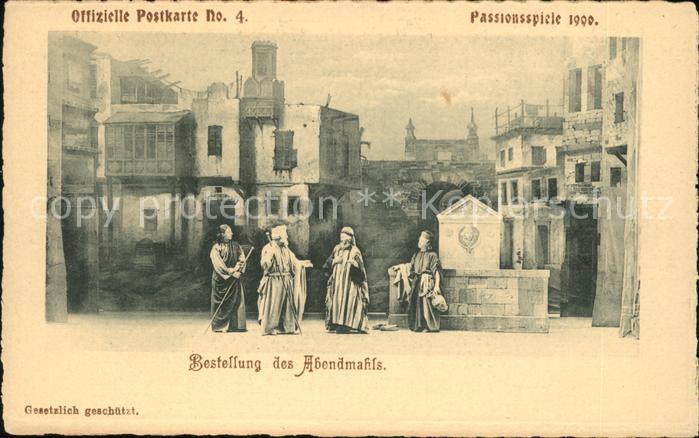 Passionsspiele Oberammergau Bestellung des Abendmahls Nr. 4 Leo Sch