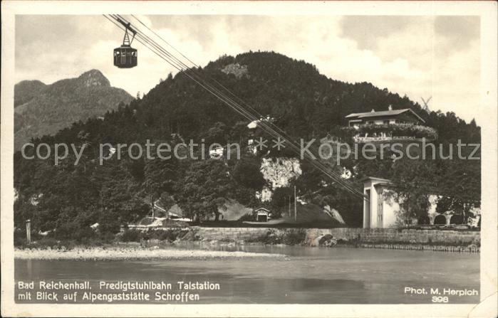 Foto Herpich M. Nr. 398 Bad Reichenhall Predigtstuhlbahn Ta