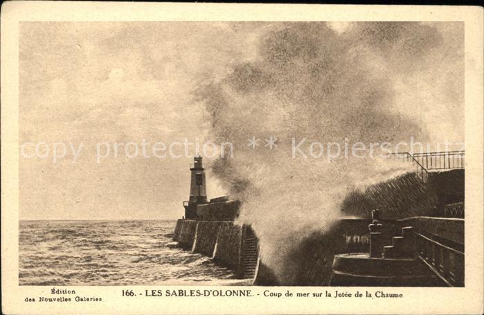 Leuchtturm Lighthouse Sables-d Olonne Jetee de la Chaume