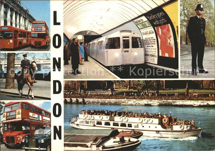 U-Bahn Subway Underground Bus Schiff Polizist London