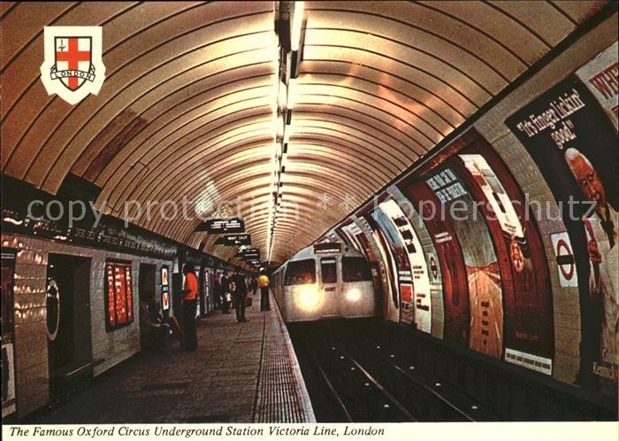 U-Bahn Subway Underground Oxford Circus Underground Station Victoria Line London