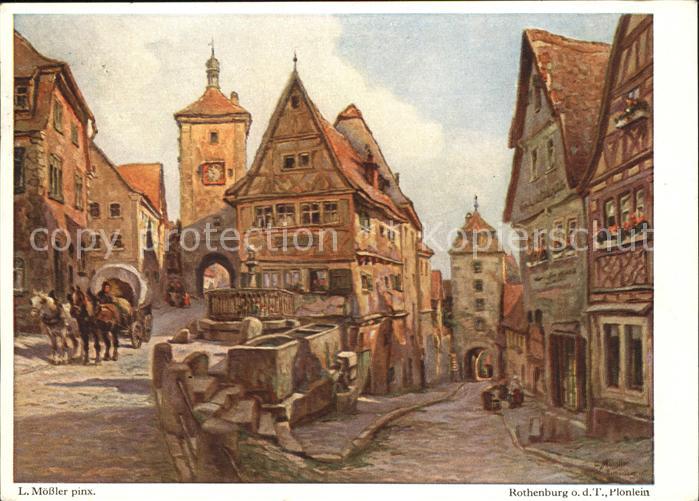Moessler L. Rothenburg o.d.T. Plönlein