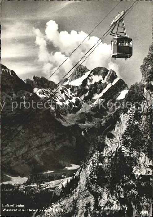 Seilbahn Wasserauen-Ebenalp Fählentürme Altmann