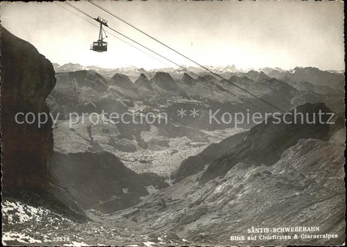 Seilbahn Säntis Churfirsten Glarneralpen