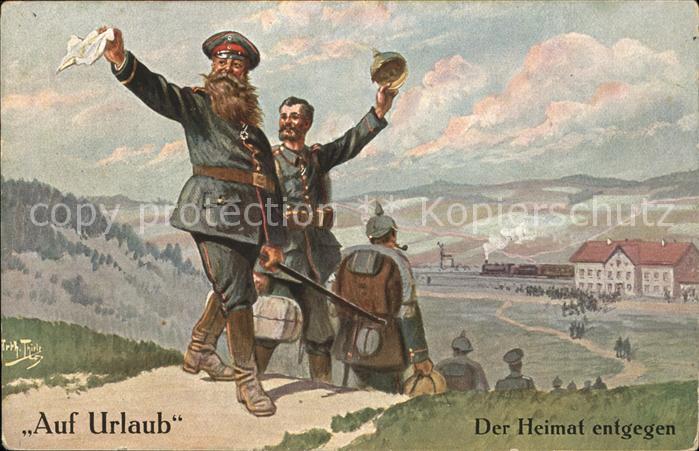 Thiele Arthur Soldaten Der Heimat entgegen Nr. 153/1