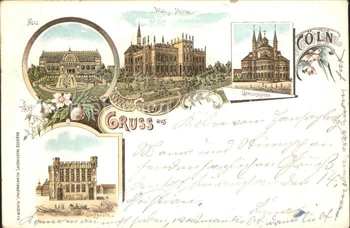 Coeln Rhein Flora Botanischer Garten Mseum Kirche Guerzenich Festhalle