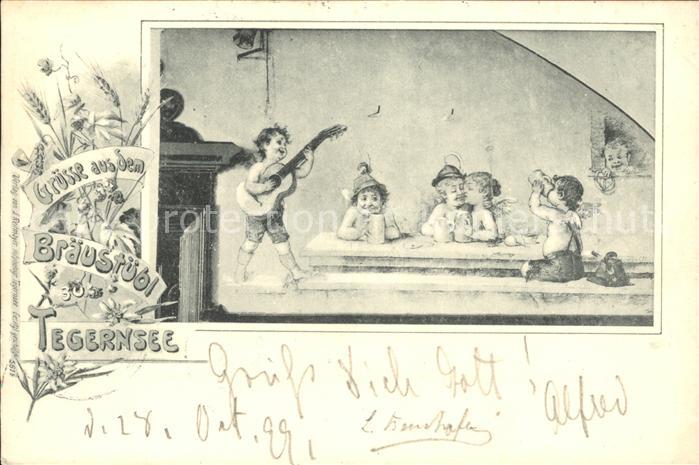 Tegernsee Bayern Braeustuebl Karikatur