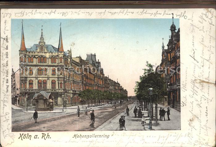 Koeln Rhein Hohenzollernring Goldfenster