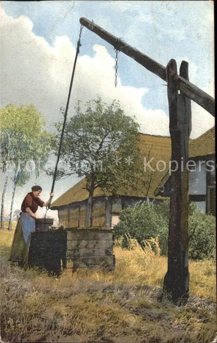 Verlag Photochromie Nr. 1321 Brunnen Baeume Landwirtschaft