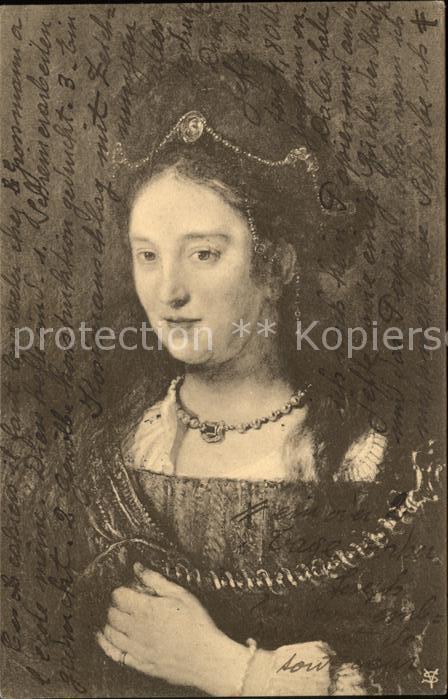 Persoenlichkeiten 
Saskia van Uylenburgh Kuenstler Rembrandt Nr. 58
