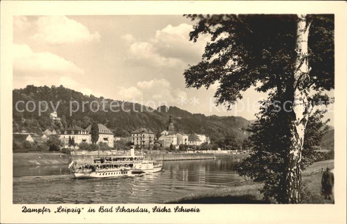 Dampfer Seitenrad Leipzig Bad Schandau