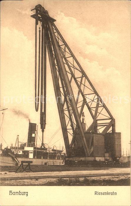 Schiffe Ships Navires Riesenkrahn Hamburg