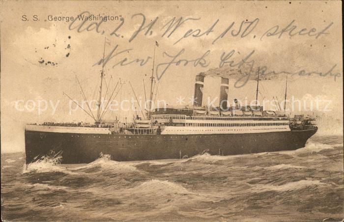 Dampfer Oceanliner S.S. George Washington
