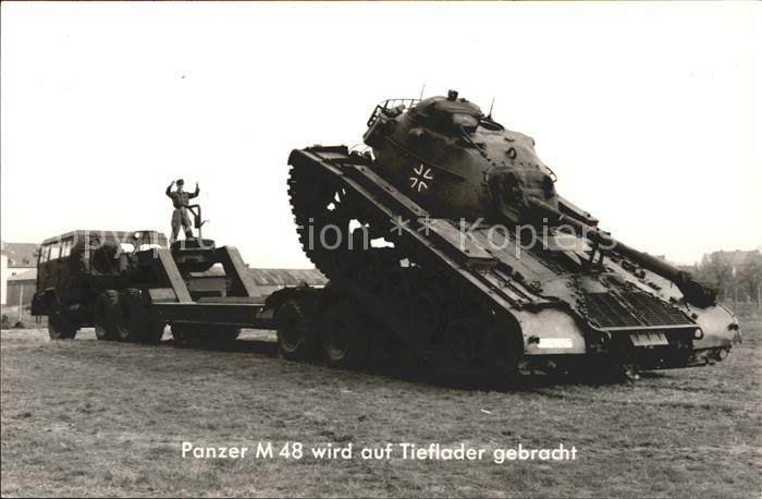 Panzer Tank Panzer M 48 Tieflader Bundeswehr
