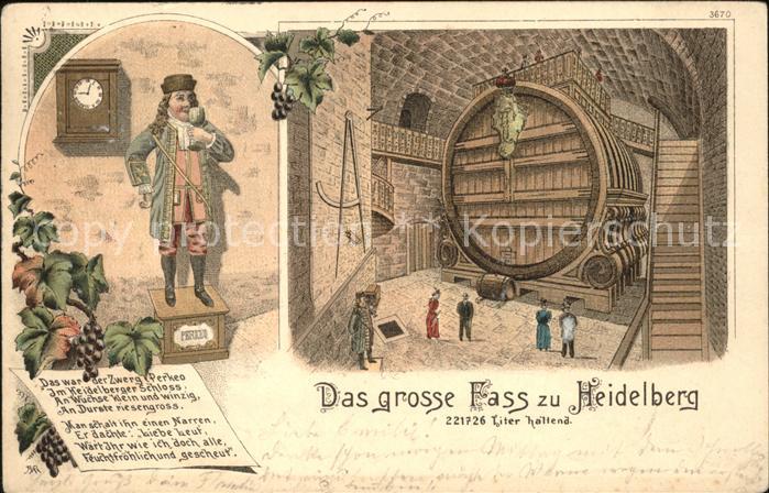 Heidelberg Neckar Das grosse Fass
