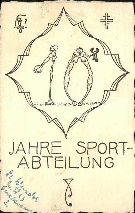 BERLIN CITY Plakat 10 Jahre Sport Abteilung