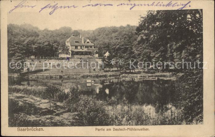 SAARBRueCKEN Saarland Partie am Deutsch Muehlenweiher