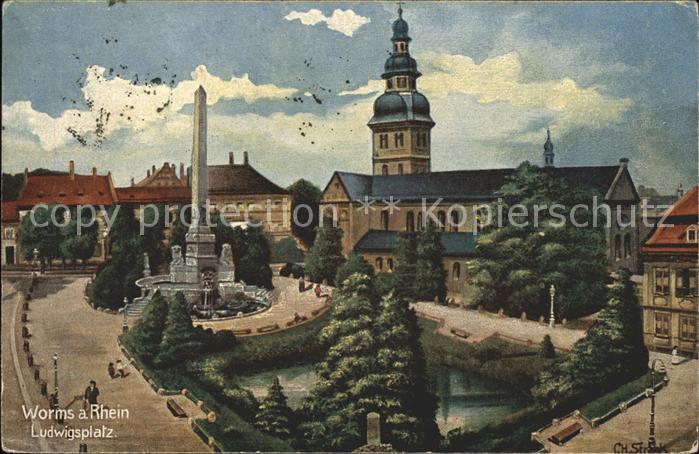 Worms Rhein Ludwigsplatz Kirche