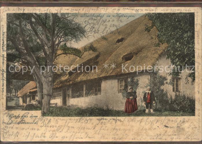 Hottingen Rickenbach Baltheshof Bauer und Baeuerin