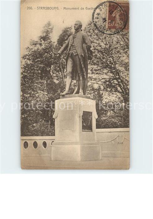 Strasbourg Alsace Monument de Goethe